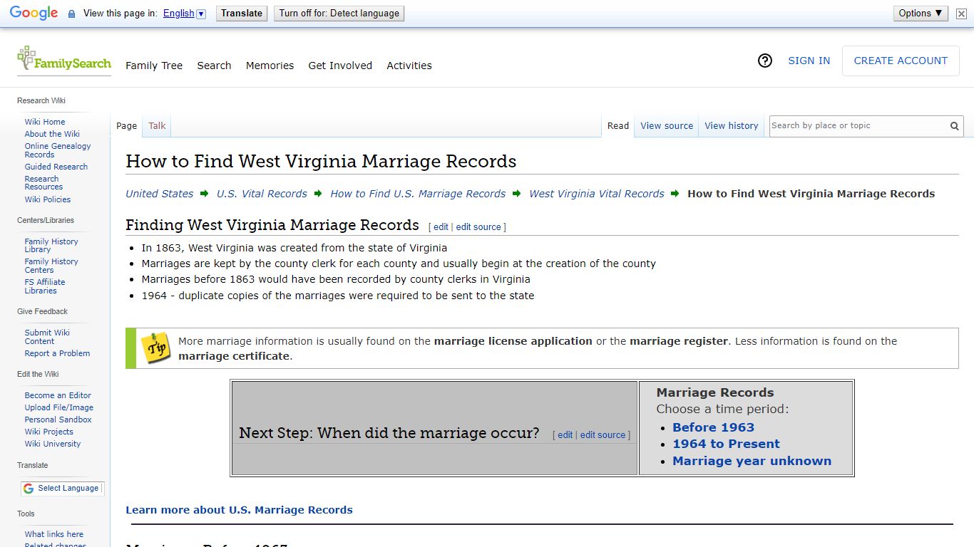 How to Find West Virginia Marriage Records • FamilySearch